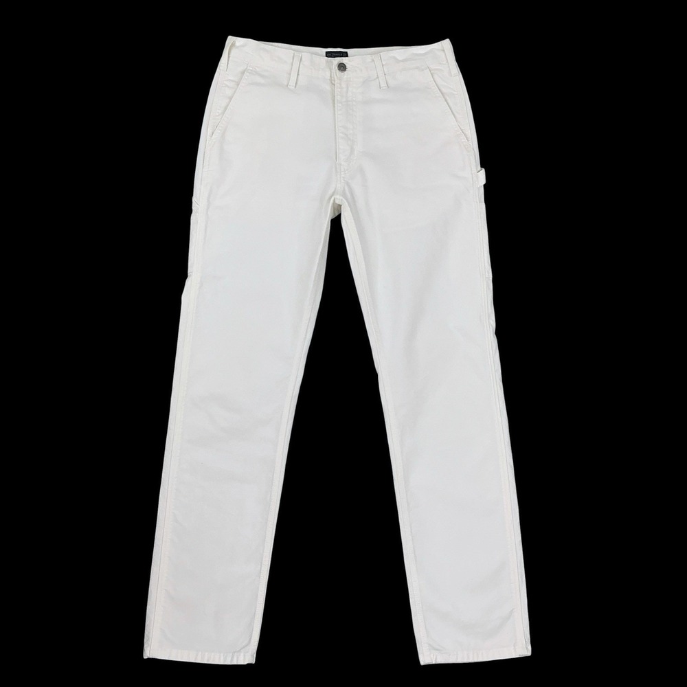 Levis Pants Men 34x36 (ACTUAL 32x31.5) Ivory White Carpenter Twill Straight